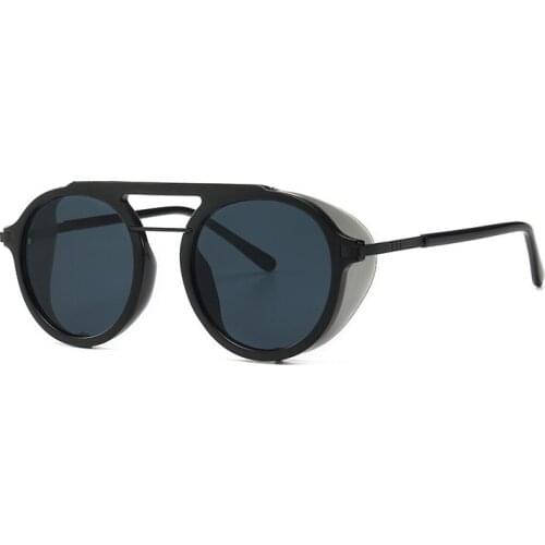 2019 Vintage Round Steampunk Sunglasses Unisex Punk Fashion Sun Glasses