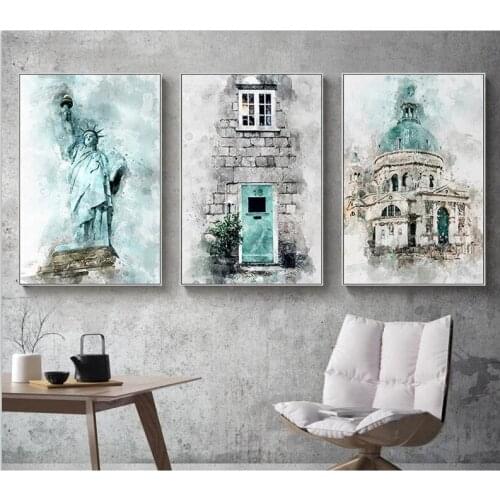 5D Diamond mosaic Diamond embroidery statue of liberty color building Full rhinestones Diy diamond painting cross stitchZP-555