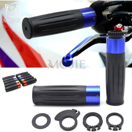 7/8" Handle Bars Motorcycle CNC Aluminum Rubber Gel Hand Grips For YAMAHA XMAX X-MAX X MAX 125 200 250 YZ 125 YZ250F YZ 250 YZF
