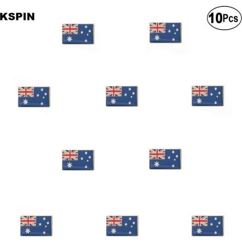 Australia Flag Brooches Lapel Pin Flag badge Brooch Pins Badges 10Pcs a Lot