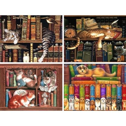 AZQSD 5d Diamond Painting cat Diamond Embroidery Full Square animal Rhinestones Home Decor Handmade Cross Stitch Kits