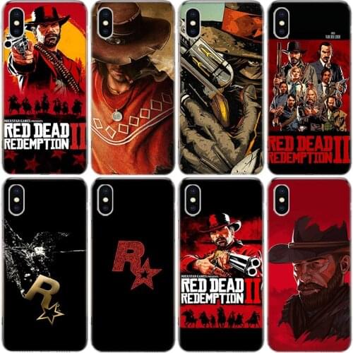 Red Dead Redemption 2 Phone Case For iphone 11 12 Mini Pro XS MAX SE2020 8 7 6 6S Plus X 5 5S SE XR Cover Shell Coque