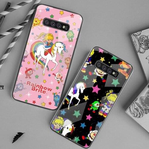 Rainbow Brite Phone Case Tempered Glass For Samsung S20 Plus S7 S8 S9 S10 Plus Note 8 9 10 Plus