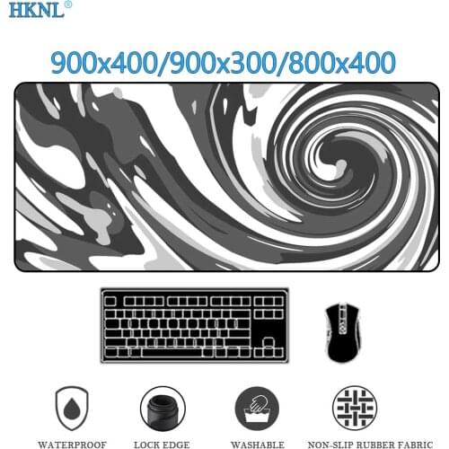 Personalized Fabric Mouse Pad Art Table Mat Office Carpet Desk Pad Mouse Mat Black Big Mousepad Rubber Computer Mat DropShipping