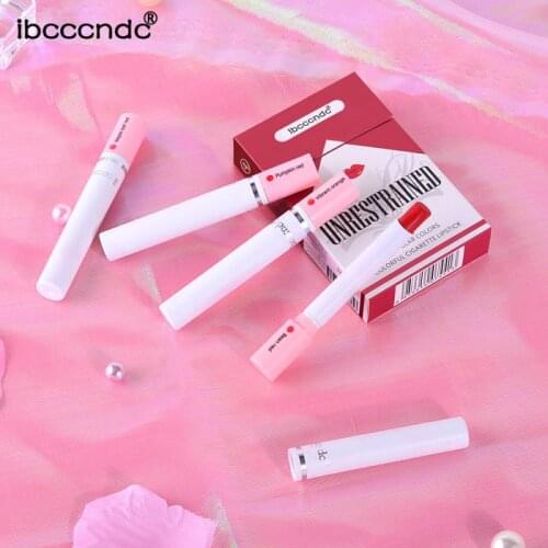 Ibcccndc 4 Colors Fog Surface Sexy Lipstick Velvet Matte Long Lasting Waterproof Without Fading Natural Pigments Lip Stick TSLM1
