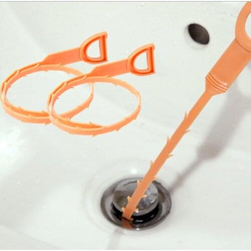Hair Removal Tool Drain Dredge Pipe Sewer Cleaner Hook Color Random Kitchen For Bathroom Sink F6M2