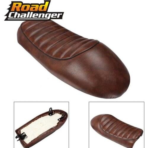 Brown Motorcycle Cafe Racer Seat Vintage Hump Saddle Seat For Honda CB350 CB450 CB750 CB200