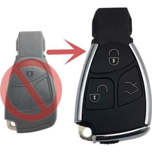 3 Button Modified Smart Remote Key Shell Case For Benz W220 ML350 S320 S350 S600 E240 E260 E280 CLK CLS C E Fob Key Cover