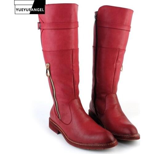 British Fashion New Cowboy Boots Men Leisure Warm Winter Mens Shoes Side Zip Knight Boots Pointed Toe Pu Leather Knee High Botas