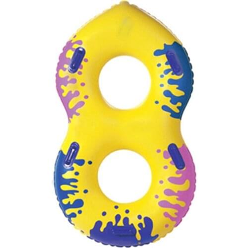 Inflatable Two People Lovers Couples Swimming Ring Circle Double Mommy And Child Swim Rings Pool Float Water Party Toys