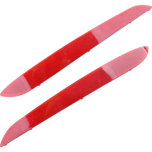 1 Pair 92406C1000 HY1185113 Red Car Rear Bumper Reflector Light Fit for Hyundai Sonata 2015 2016 2017 92405C1000 HY1184113