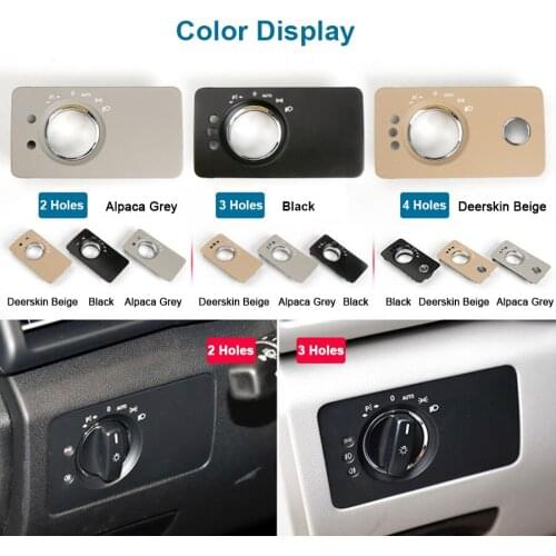 Car Interior Front Headlight Switch Button Panel Cover For Mercedes Benz R-Class W251 Car Accessories Black Beige Grey