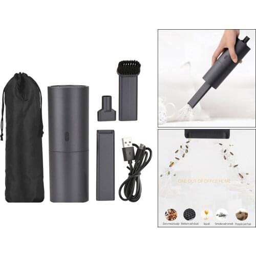 Portable Handheld 35W Car Vacuum Cleaner Rechargeable 2.0kpa Suction Brushed Motor Suction & Blow Function for Office & Home