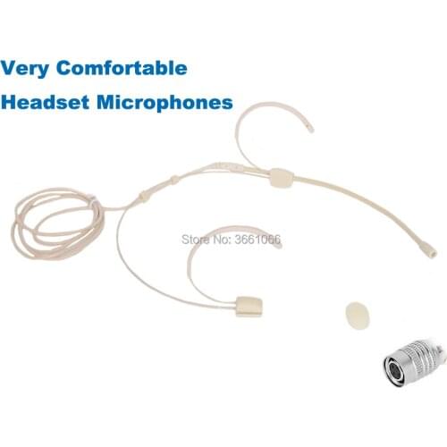 Pro Headworn Microphone Omidirectional Condenser Headset the Hirose Connector Plug For Audio Technical Receiver AT002