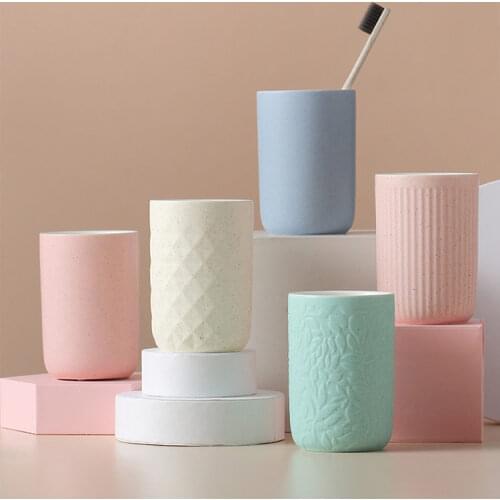 Nordic Bathroom Accessories Ceramic Mouthwash Cup Toothbrush Cup Teeth Cup Holder ванная комната badezimmer Badkamer