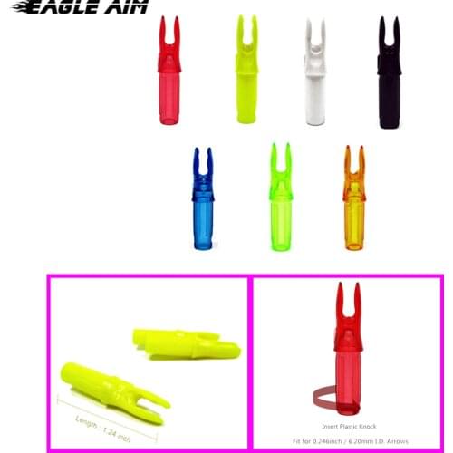 50 PCS ID 6.2mm Archery Hunting Arrows Accessories Archery Arrows Tail Arrow Nocks for Compound Recurve bow Arrows DIY