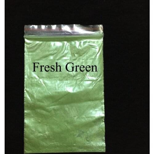 Fresh Green pearl pigment dye ceramic powder paint coating for Craft coloring for leather Never Fade 50g per pack