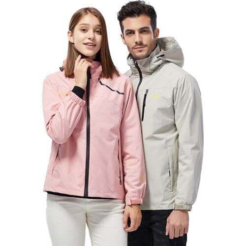 Outdoor Waterproof Jackets Women Men Hiking Climbing Camping Hooded Sport windproof Thin Coat Breathable Windbreaker Couple