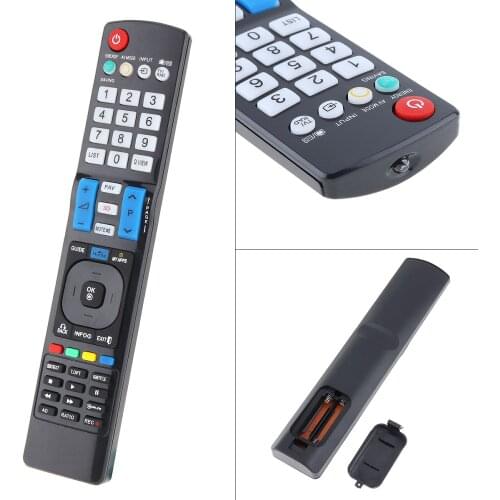 Universal Black IR TV Remote Control Replacement with Long 10M Transmission Distance Fit for Smart TV 3D LED LCD HDTV
