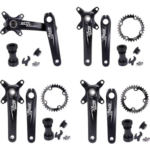 Bike Crank Arm Set Mountain Bike Crankset 170mm 104 BCD w/Bottom Bracket Kit