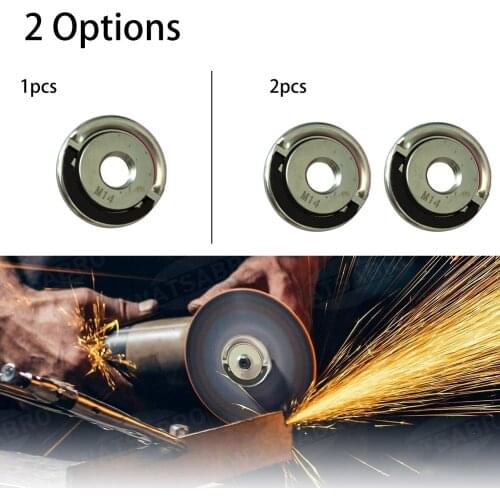 1/2pcs Flange Locking Nut M14 Thread For Angle Grinder QNC Quick Change Nuts For Tool-free Disc Change