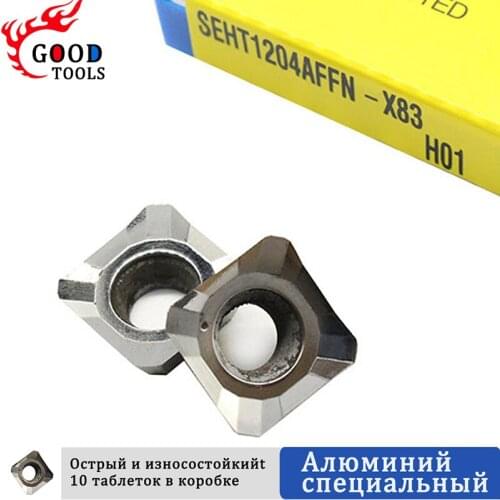 100% original 10Pcs SEHT1204 AFFN X83 H01 Carbide Cutting Tools SEHT 1204 Milling Inserts Turning Tool for milling Cutter CNC Ma