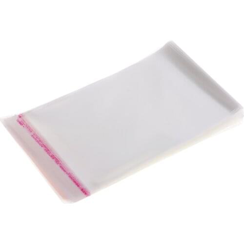 100 Pack Cello Bags with Self Seal Strip Clear Jewelry Food Gift Storage Bag