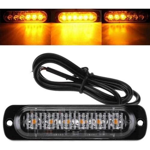 12-24V 6LED Off-Road SUV Truck Motorcycle Driving Fog Light Warning Strobe Lamp Motorcycle Accessories