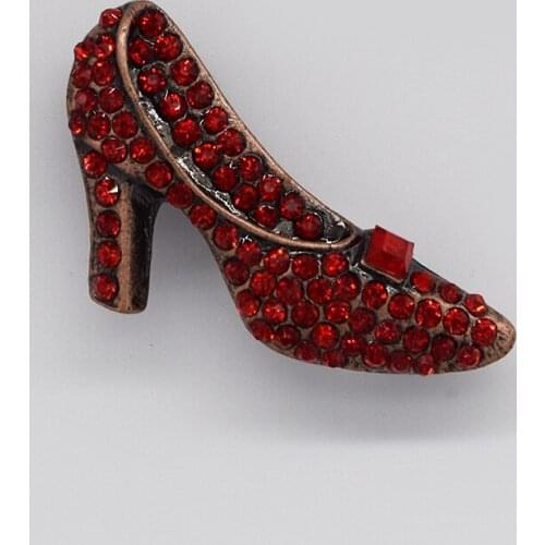 12pcs/lot Wholesale Wholesale Fashion Brooch Rhinestone Shoes Pin brooches C101137