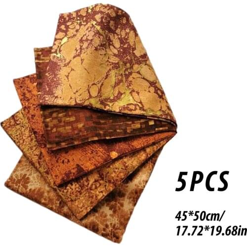 2pcs Cotton Patchwork Squares Christmas Floral Fat Quarters Fabric Bundle Cotton Patchwork Fabric With Floral Unicorn Pattern