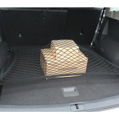 70*50CM Black Floor Style Trunk Cargo Net Elastic Storage Bag Universal Luggage Net Car Trunk Net Partition Cover