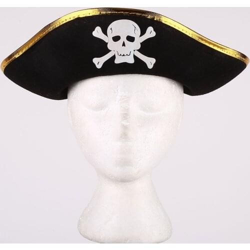 Halloween Accessories Skull Hat Pirate Hats Piracy Corsair Cap Party Prop Cosplay Costume Theater Toy Men Women Dress Up