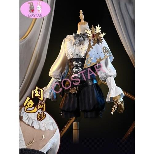 Anime! Identity V Edgar Valden Painter Alchemist Golden Ratio Suit Lovely Uniform Cosplay Costume Halloween Outfit For Women