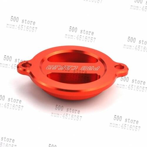 Free Shipping 1pcs Orange Motorcycle CNC Engine Oil Filter Cover Cap for KTM 125 200 390 2017 2018
