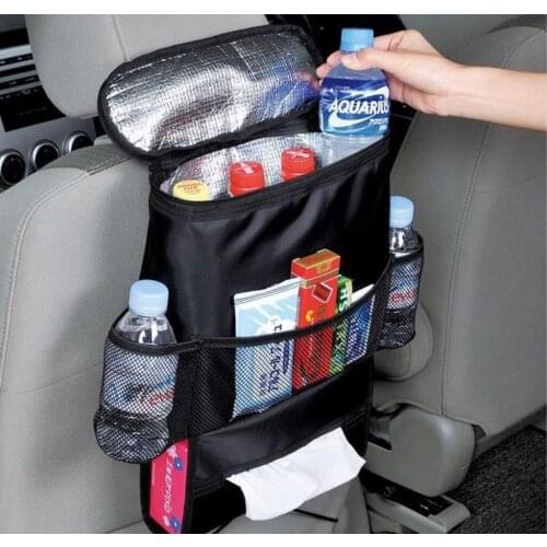 Large Capacity Multi-pocket Car Seat Back Bag Organizer Magazine CD Tissue Storage Accessory