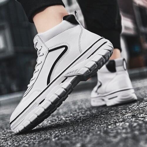 Platform Boots Men Zapatos Cuero Summer Boots Men Black Punk Leather Work Mens Boot Shoes MEN ANKLE BOOTS Hombre Gumboots