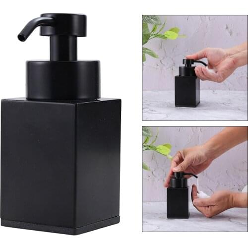 Stainless Steel Soap Dispenser Bottle Refillable Bathroom Hand Lotion Bottle for Kitchen Sink Tabletop Use