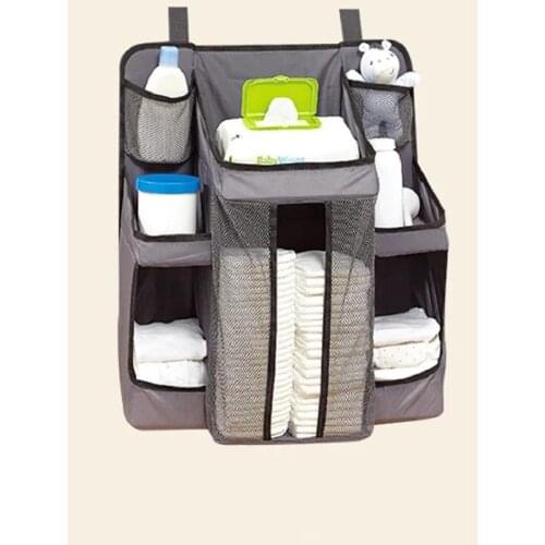 Baby Crib Storage Bag Bedside Box Rack Diaper Hanging Multifunctional Care Sorting Case