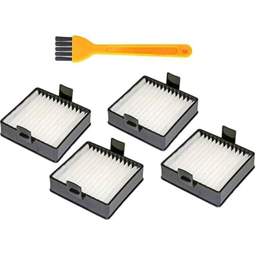 4Pcs Filter W/ Cleaning Brush For Ryobi P712/713/714K Vacuum Cleaner Accessories Vacuum Cleaner Filter Cleaning Brush For Home