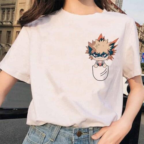 My Hero Academia T Shirt Unisex Japanese Anime Boku No Hero Academia Graphic Tees Women Kawaii Midoriya Izuku Deku Tshirt Female