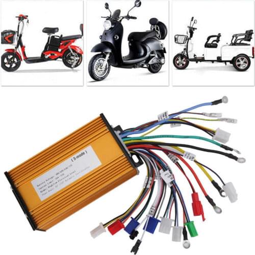 1000-1500W48/60/64/72/84V Electric Scooter Brushless Motor Controller For Three-Mode Sinusoid 12 Tube Electric Bike Controller