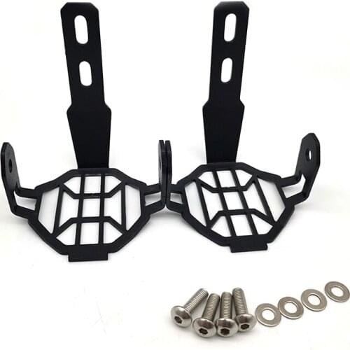 2pcs Black Motorcycle Fog Lights Cover LED Fog Lamp Cover Accessories For BMW R1200GS ADV F800GS