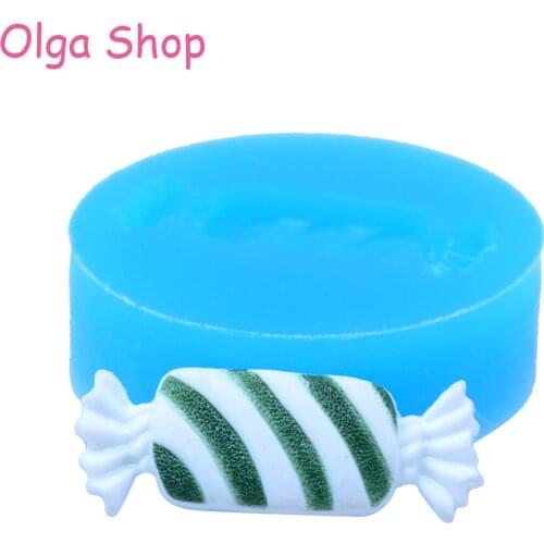 KYL063 24.6mm Candy Flexible Silicone Push Mold - Cake Decoration, Fondant, Resin, Chocolate, Icing, Gum Paste, Biscuit, Cookie
