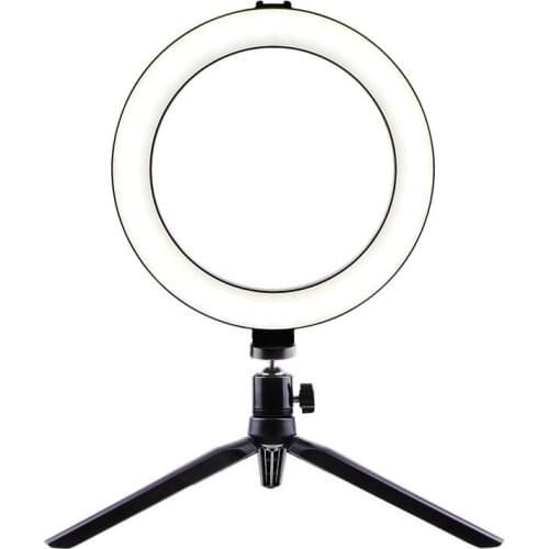 LED Selfie Tripod Ring Lamp For Youtube Tiktok Video Live Cell Phone Holder Stand Photography Lighting Hot