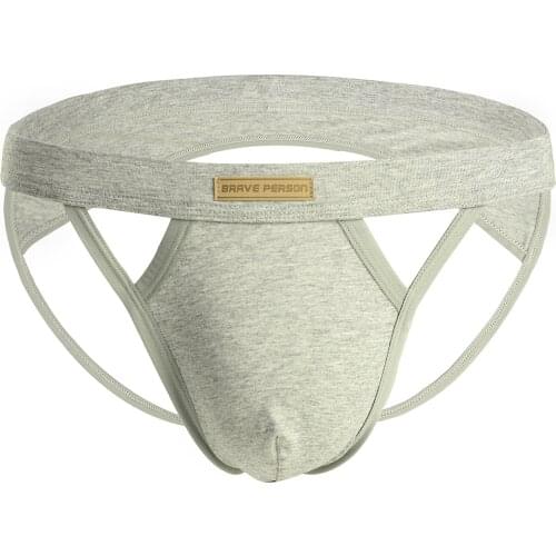 2019 new arrival brand BRAVE PERSON Mens Sexy Thongs Double D G-string Thong Men Tanga Gay Underwear Male Jockstraps