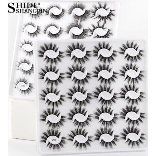 False Eyelashes 3/20 Pairs 3D Mink Lashes Natural Fake Eyelashes Dramatic Volume Fake Lashes Makeup Eyelash Extension maquiagem