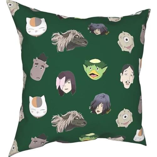 Ayakashi Party Natsumes Book Of Friends Pillow Cover Decoration Cushions Throw Pillow for Sofa Double-sided Printing Creative