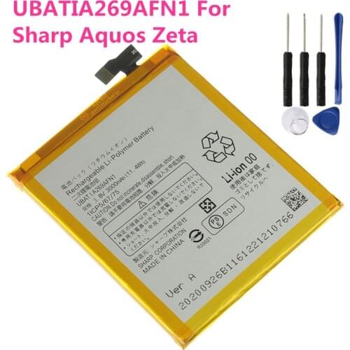 New High quality 3000mah Battery UBATIA269AFN1 For Sharp Aquos Zeta SH-04H Xx3 SHV34 506SH AQUOS P1 P1X