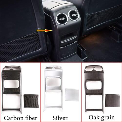 Car Armrest Box Rear Row Air Conditioning Vent Frame Cover Trim ABS Chrome For Mercedes Benz GLB X247 2020 Interior Accessories