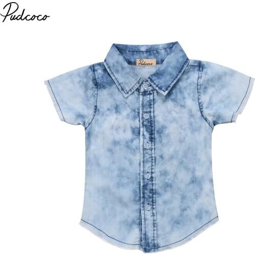 Рубашки с коротким рукавом для мальчиков Pudcoco China At AliExpress